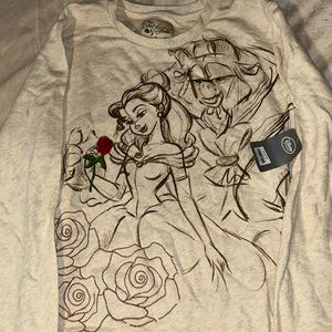 NWT Beauty And The Beast oversized crewneck